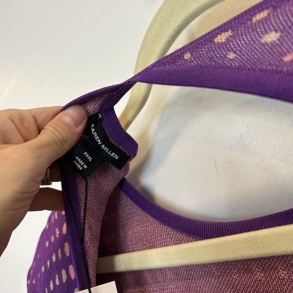 NWT Karen Millen XXXL KAREN Plus Size Mirrored Knitted Maxi Column Dress - Picture 11 of 13